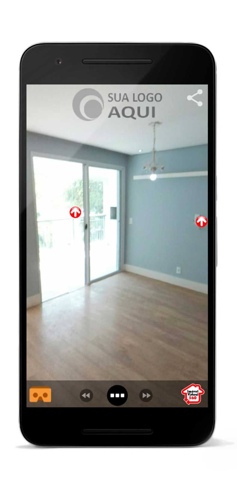 Exemplo de Tour virtual da Plataforma de criação de Tours Virtuais da IMOVEL VIRTUAL 360- Meu Passeio virtual no celular