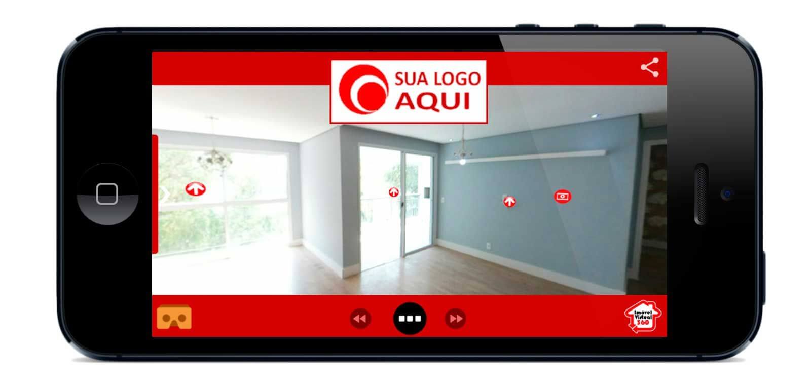Exemplo de Tour virtual da Plataforma de criação de Tours Virtuais da IMOVEL VIRTUAL 360- Meu Passeio virtual no celular