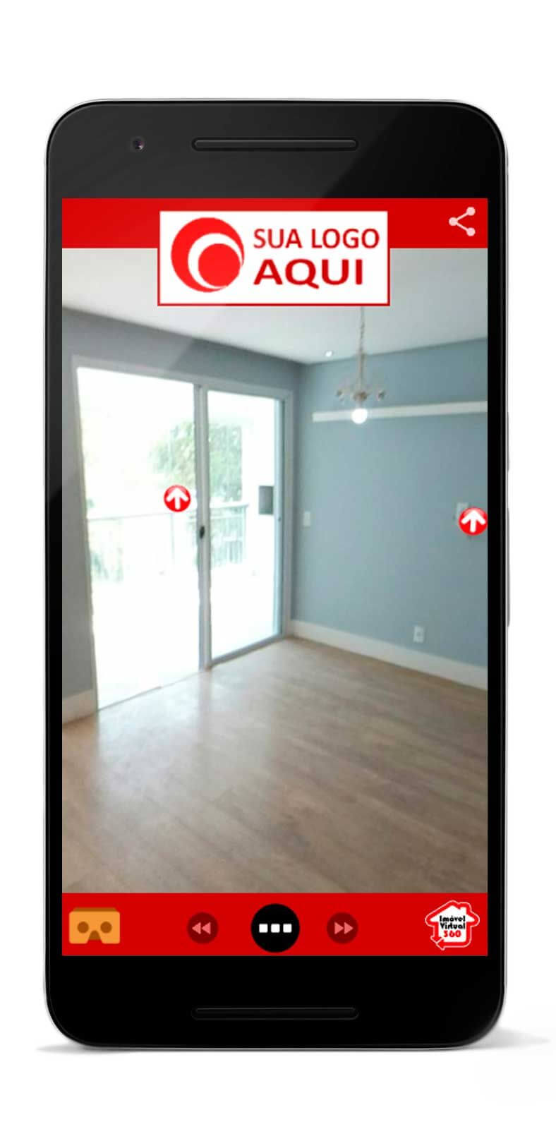 Exemplo de Tour virtual da Plataforma de criação de Tours Virtuais da IMOVEL VIRTUAL 360- Meu Passeio virtual no celular