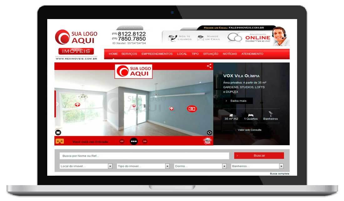 Exemplo de Tour virtual da Plataforma de criação de Tours Virtuais da IMOVEL VIRTUAL 360- Tour virtual no meu site