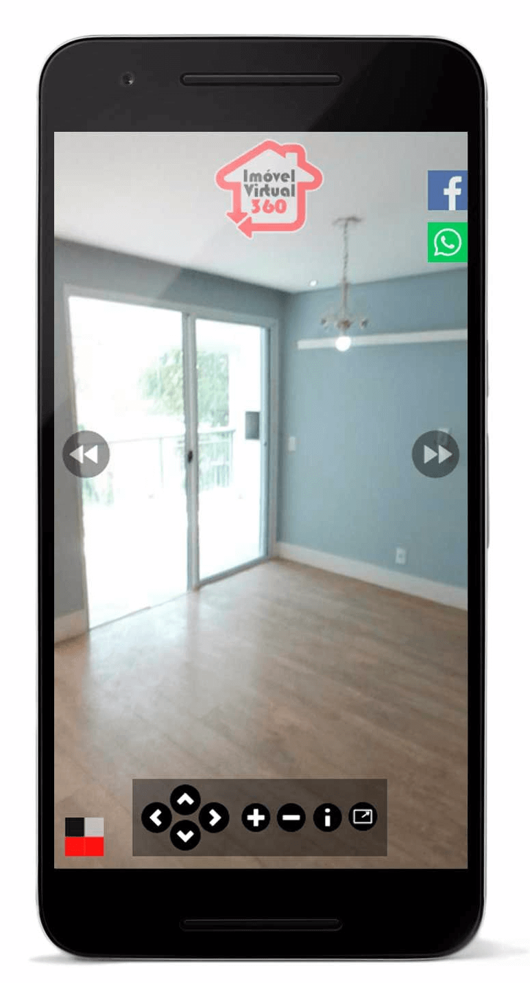 Tour virtual no celular