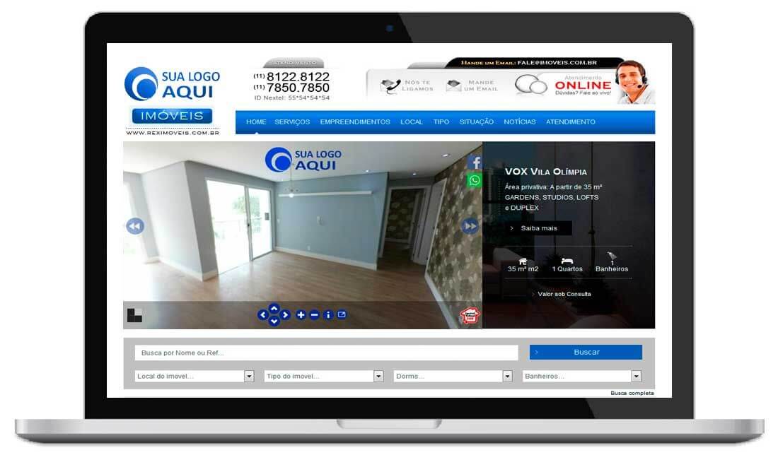 Exemplo de Tour virtual da Plataforma de criação de Tours Virtuais da IMOVEL VIRTUAL 360- Tour virtual no meu site